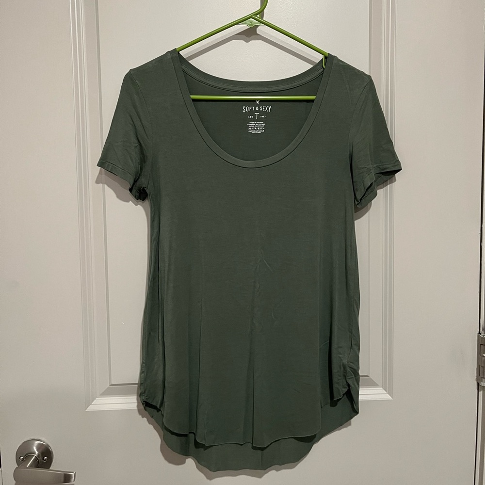 American Eagle t shirt - green - size extra small